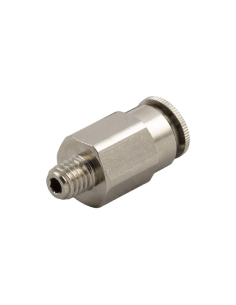 Racor recto macho cónico 1/8 tubo 6 para lubricación y engrase Serie 58000 Alta presión - Aignep|adajusa