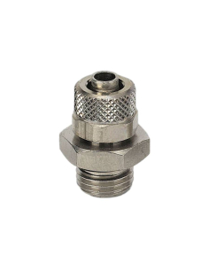 Racor recto macho 1/4 tubo 6/4 Serie C - Metal Work|adajusa