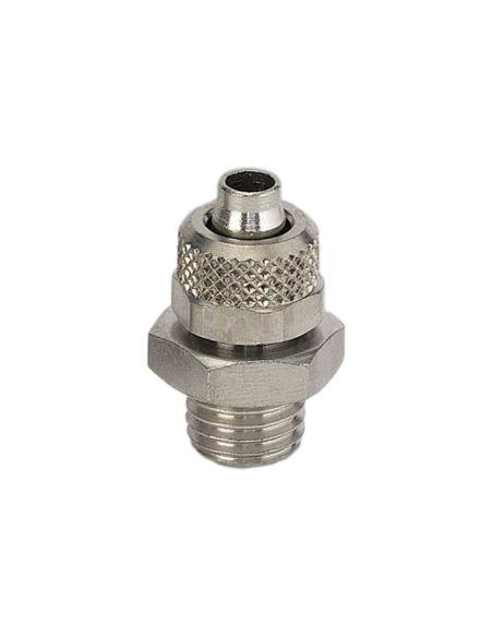 Straight male fitting M6 tube 6/4 Series C - Metal Work | ADAJUSA