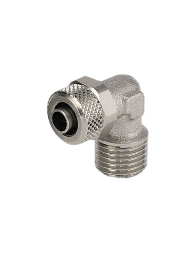 Male conical elbow fitting 3/8 tube 8/6 C Series - Metal Work