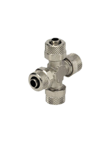 Racor a cruz intermedio tubo 8/6 Serie C - Metal Work|adajusa