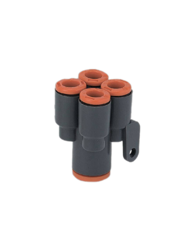 Double Y fitting, inlet diameter 8, outlet diameter 6, technopolymer - Metal Work