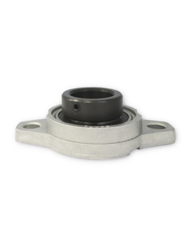 Oval support in aluminum with eccentric bearing in steel axis 17mm UFL003 - ISB