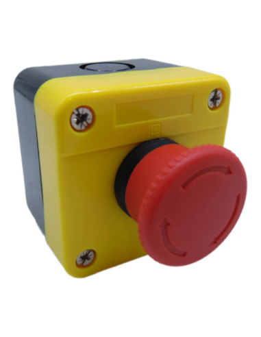 Caja pulsador paro de emergencia completa
