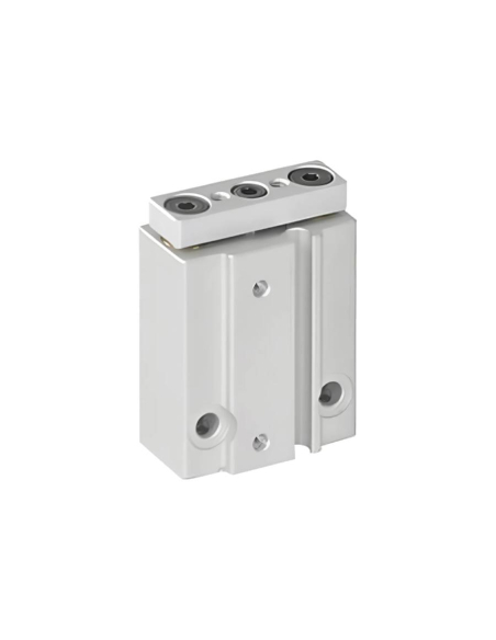 Cilindro neumático compacto doble guía 10x10mm doble efecto - Mindman|Adajusa