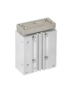 Double guide pneumatic cylinder 12x100mm double acting sliding bushing compatible SMC - Mindman | ADAJUSA | price 2
