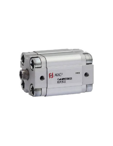 Compact pneumatic cylinder 12x20mm double acting female rod UNITOP - Aignep