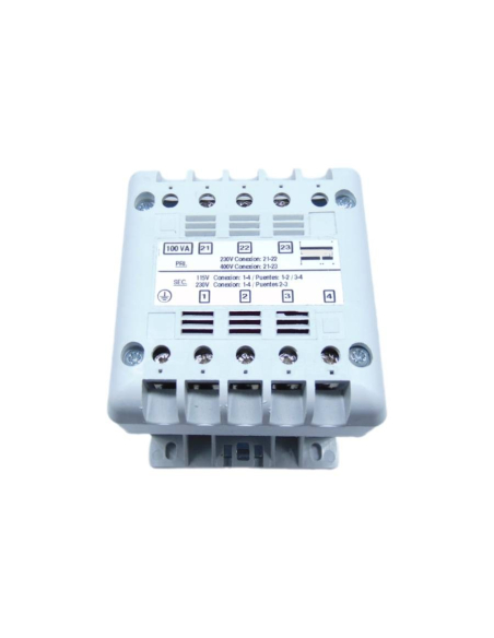 Transformador monofásico seguridad 63VA 12V 24V| ADAJUSA | precio