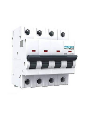 Magnetotérmico 4 polos 63A DC - Hyundai Electric