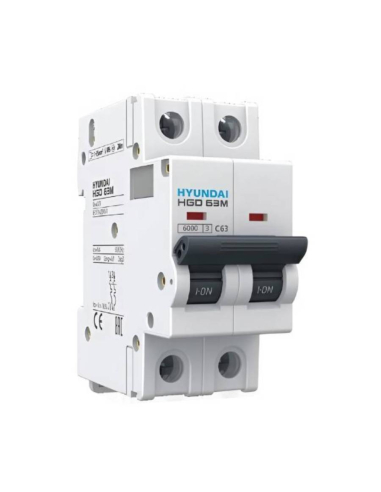 2 pole 16A DC MCB circuit breaker - Hyundai Electric