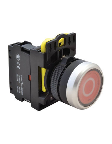 Red push button ("O" inscription) closed contact (NC) - NY Series