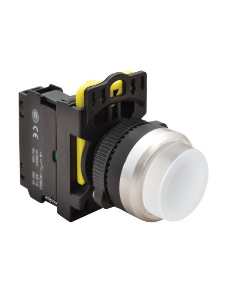 White 22mm protruding plastic push button NYG3-HW | ADAJUSA | Price