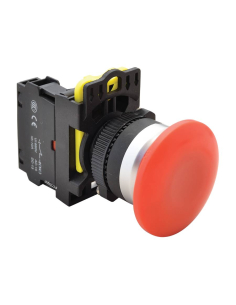 Pulsador seta roja 40mm Tracon | Adajusa