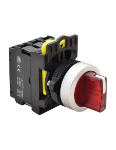 Red luminous selector 3 positions with return 2NA 22mm NYK3-SL34R | ADAJUSA | price