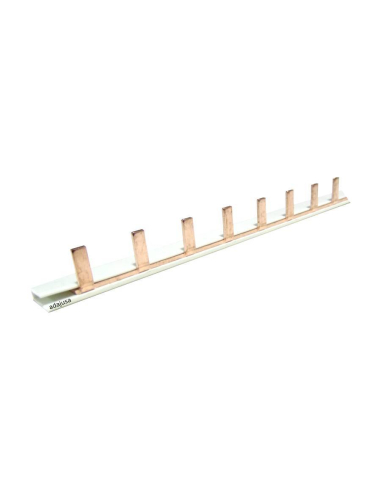 Peine de conexión eléctrica 1 polo 63A tira de 215mm