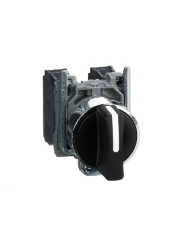 3-position metal selector switch 2 open contacts (NO) Harmony XB4 - SCHNEIDER
