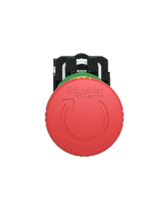 Pulsador parada de emergencia 40mm pulsar-girar Schneider | Adajusa 2