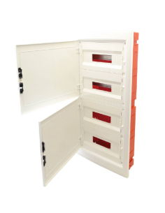 Box distribution panel for recessed 72 elements opaque door Tracon | Adajusa price 2