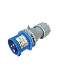 Clavija de enchufe CEE 16A 2P+T IP-44 TICS-013H | Adajusa