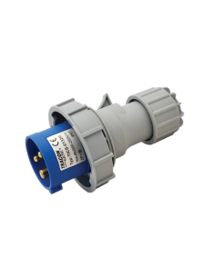 Clavija de enchufe CEE 16A 2P+T IP-67 TICS-0132H | Adajusa