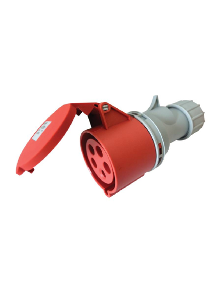 Plug industrial female CEE 16A 3 pole neutral ground TICS-215H| ADAJUSA | price