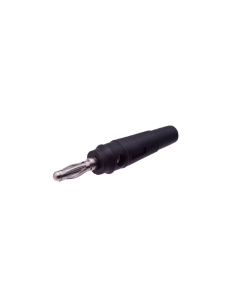 Male banana plug 4mm black : ADAJUSA : price