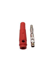 Conector banana macho 4mm rojo | Adajusa 2