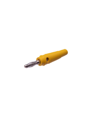 Male banana plug 4mm yellow : ADAJUSA : price