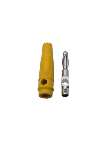 Male banana plug 4mm yellow : ADAJUSA : price