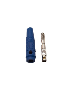 Conector banana macho 4mm azul | Adajusa 2