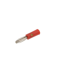Conector banana macho 4mm rojo | Adajusa