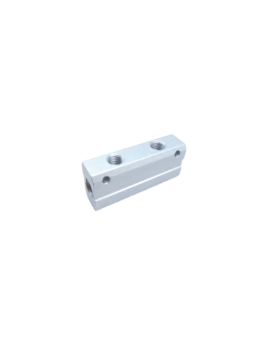 Double distributor 2 1/4 inputs - 4 1/8 outputs in aluminum - Aignep | ADAJUSA