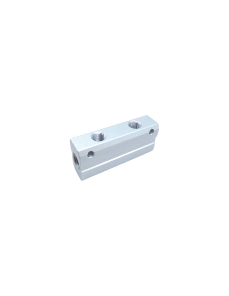 Double distributor 2 1/4 inputs - 4 1/8 outputs in aluminum - Aignep | ADAJUSA