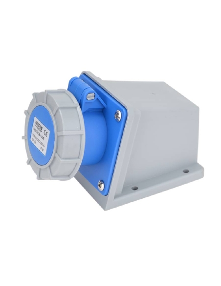 Toma de enchufe CEE 16A 2P+T caja superficie IP-67 TICS-1132 | Adajusa