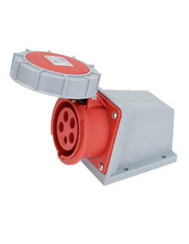 CEE industrial socket for surface mounting 32A 3 Pole neutral ground IP67 TICS-1252| ADAJUSA | price
