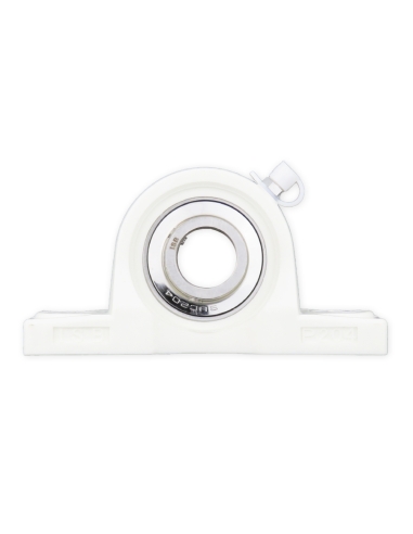 Thermoplastic self-aligning white foot support UCP207PB with bearing stainless steel SSUC-207 35mm shaft ISB | ADAJUSA | price