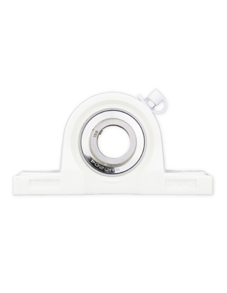 Thermoplastic self-aligning white foot support UCP207PB with bearing stainless steel SSUC-207 35mm shaft ISB | ADAJUSA | price