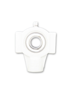 UCT205PB thermoplastic self-aligning white tensioning bracket with bearing stainless steel SSUC-205 25mm shaft ISB | ADAJUSA | p