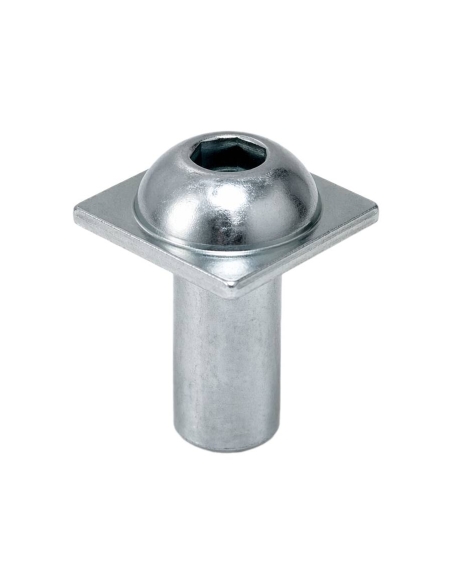Kit front fixing profile aluminum slot 8mm | ADAJUSA