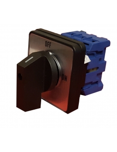 Interruptor trifasico 25A Mando rojo y amarillo