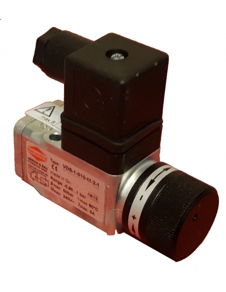 Presostato regulable de 1/4 con conector - ADAJUSA