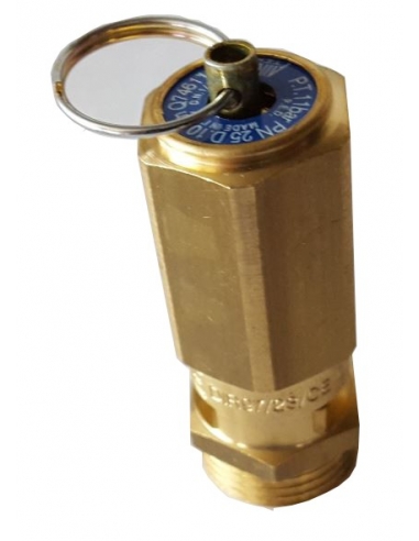 Válvula de seguridad sobrepresión 1/8 12 Bar - Metal Work - ADAJUSA