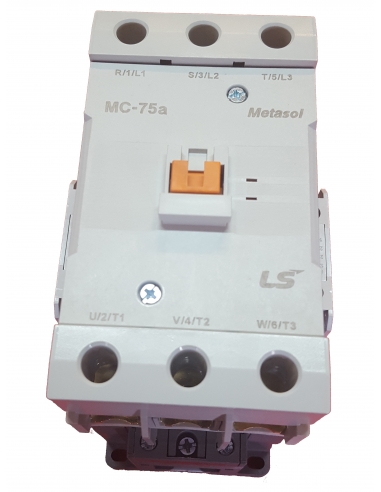 Three-phase contactor 75A coil 230Vac -  LS