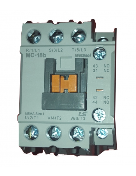 Three-phase contactor 18A coil 400Vac -  LS