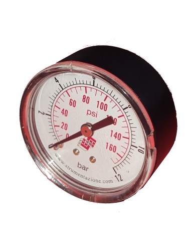 Medidor de pressão 50 1/8 0-12 Kgr caixa de plástico