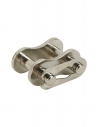 Double stainless steel joints for ASA double roller chains